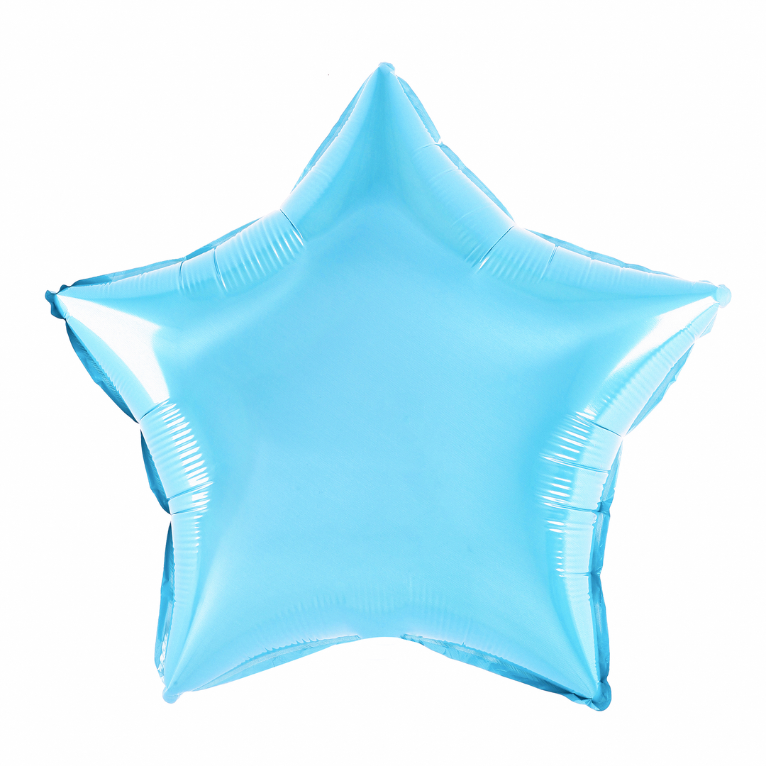 Balon foliowy Gwiazda jasnoniebieski 9cali 3szt.
