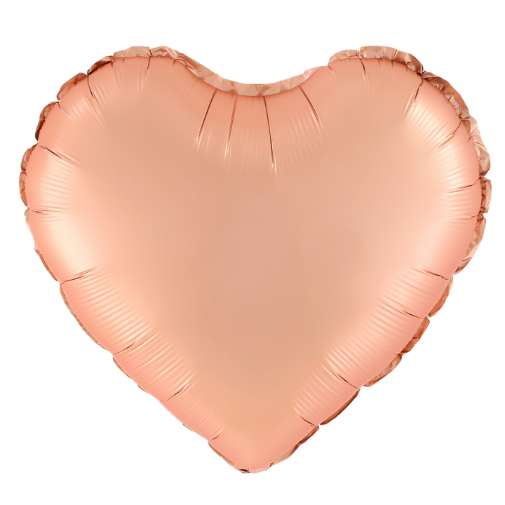 Balon foliowy Serce matowy rose gold 18cali