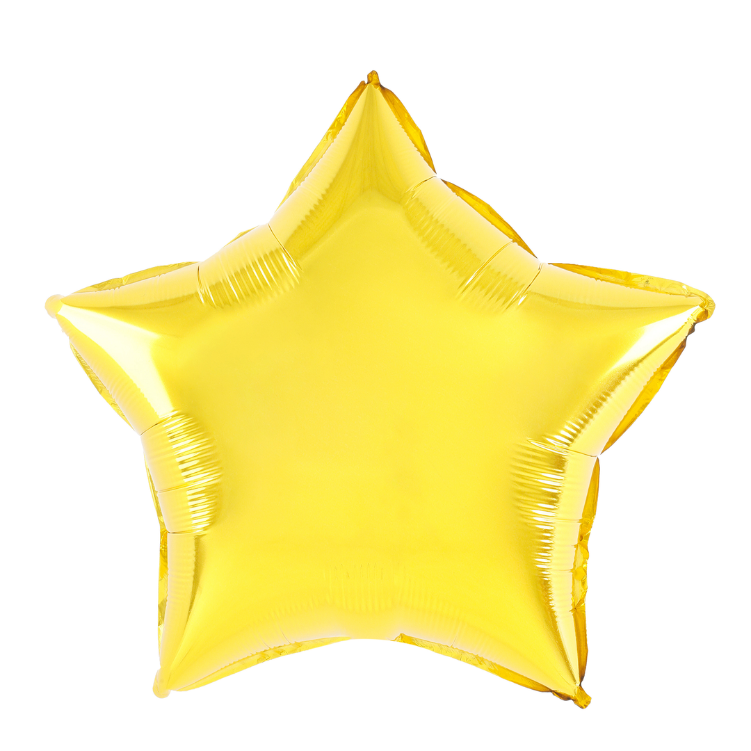 Balon foliowy Gwiazda złoty 9cali 3szt.