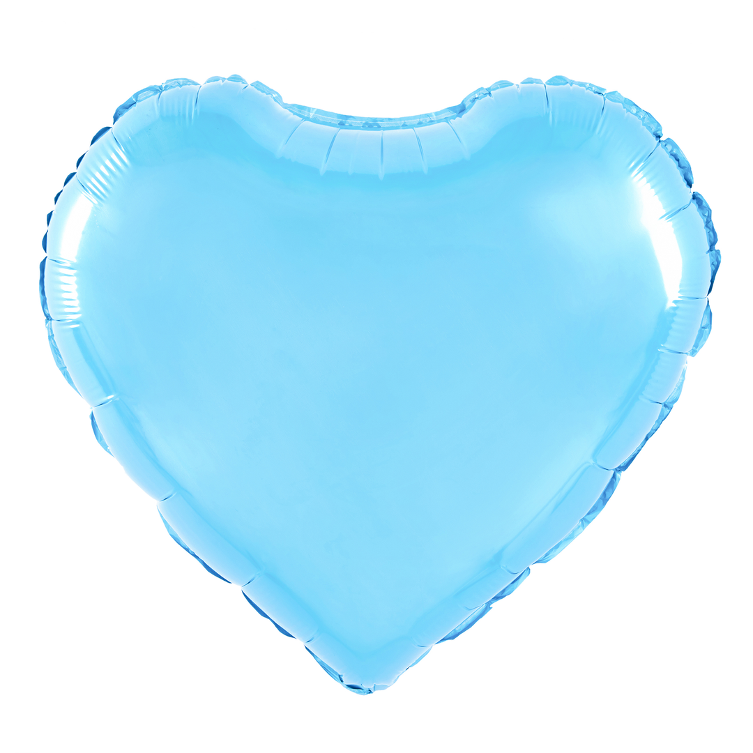Balon foliowy Serce jasnoniebieski 9cali 3szt.