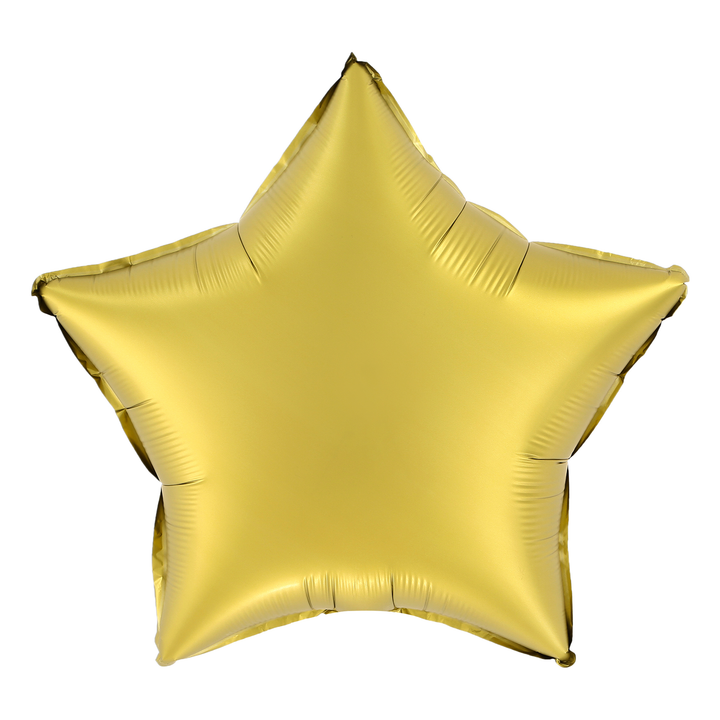 Balon foliowy Gwiazda matowy złoty 18cali