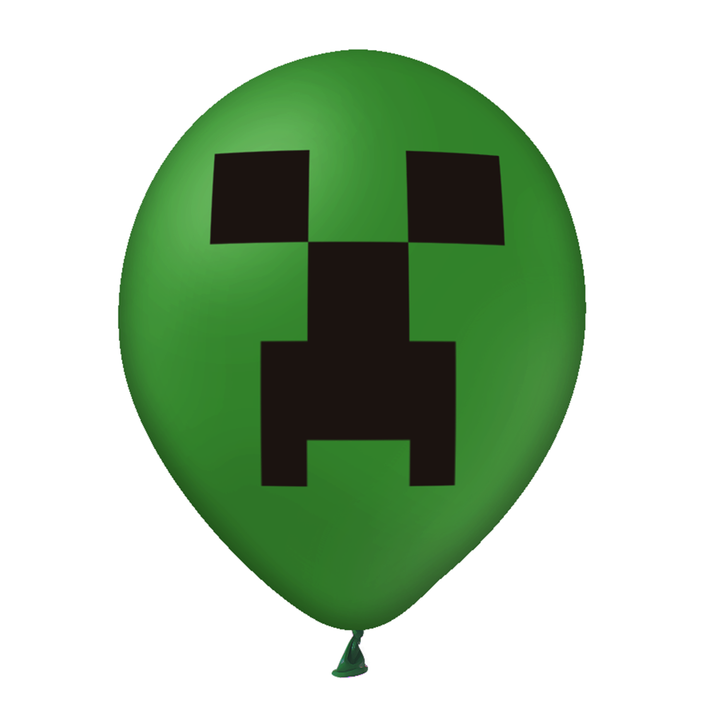 Balony 12cali zielone gamingowe 12szt