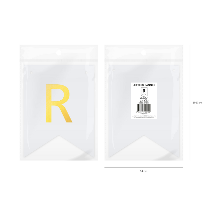 Baner DIY 16 cm - literka R