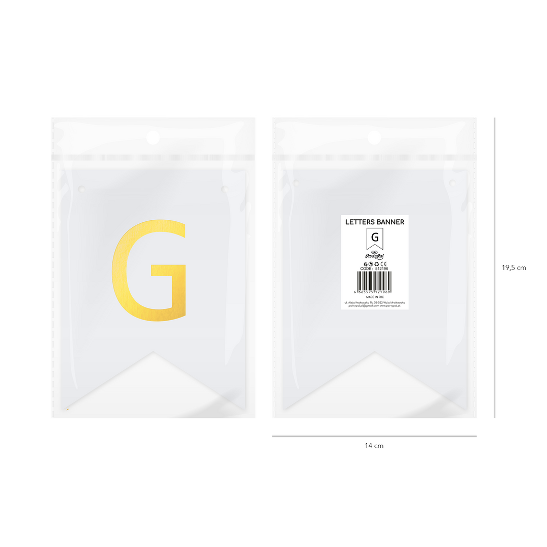 Baner DIY 16 cm - literka G