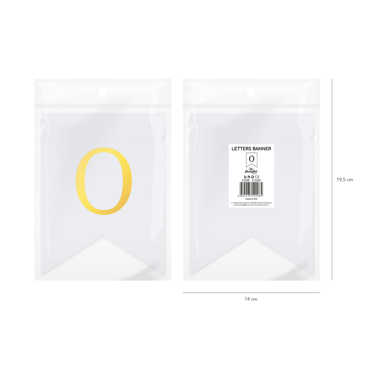 Baner DIY 16 cm - literka O