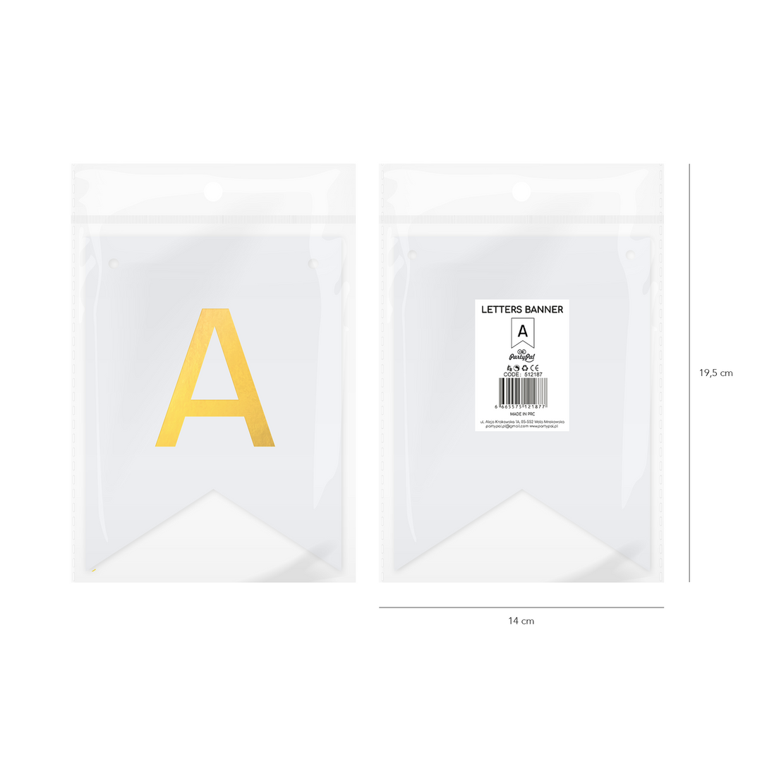Baner DIY 16 cm - literka A