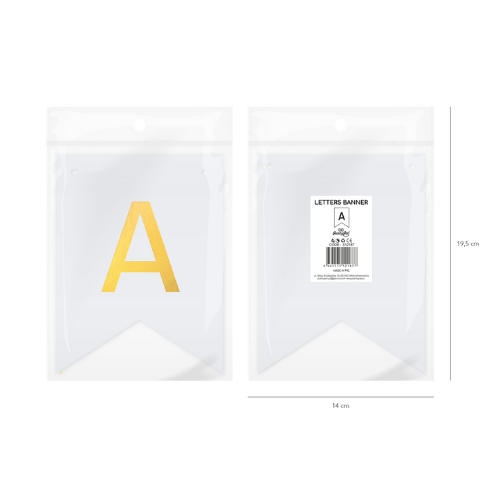 Baner DIY 16 cm - literka A