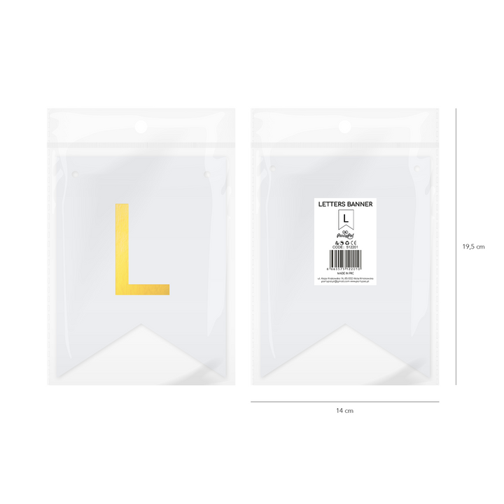 Baner DIY 16 cm - literka L