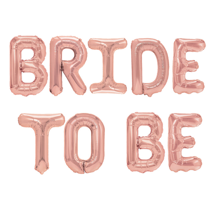 Balon foliowy napis Bride to be rose gold