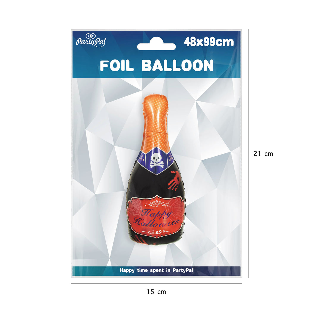 Balon foliowy Butelka Happy Halloween opakowanie