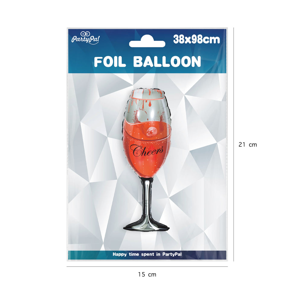 Balon foliowy Kieliszek Cheers Halloween opakowanie