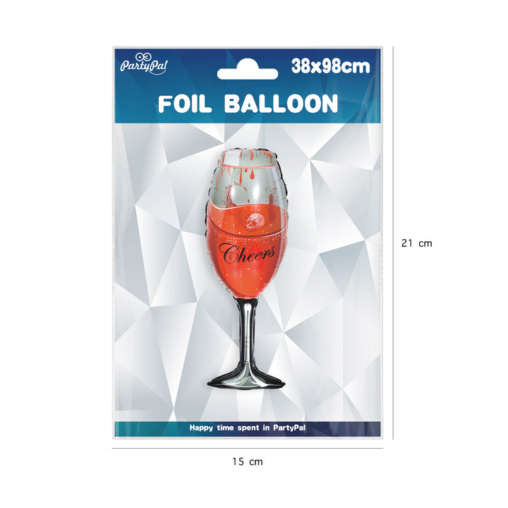 Balon foliowy Kieliszek Cheers Halloween opakowanie