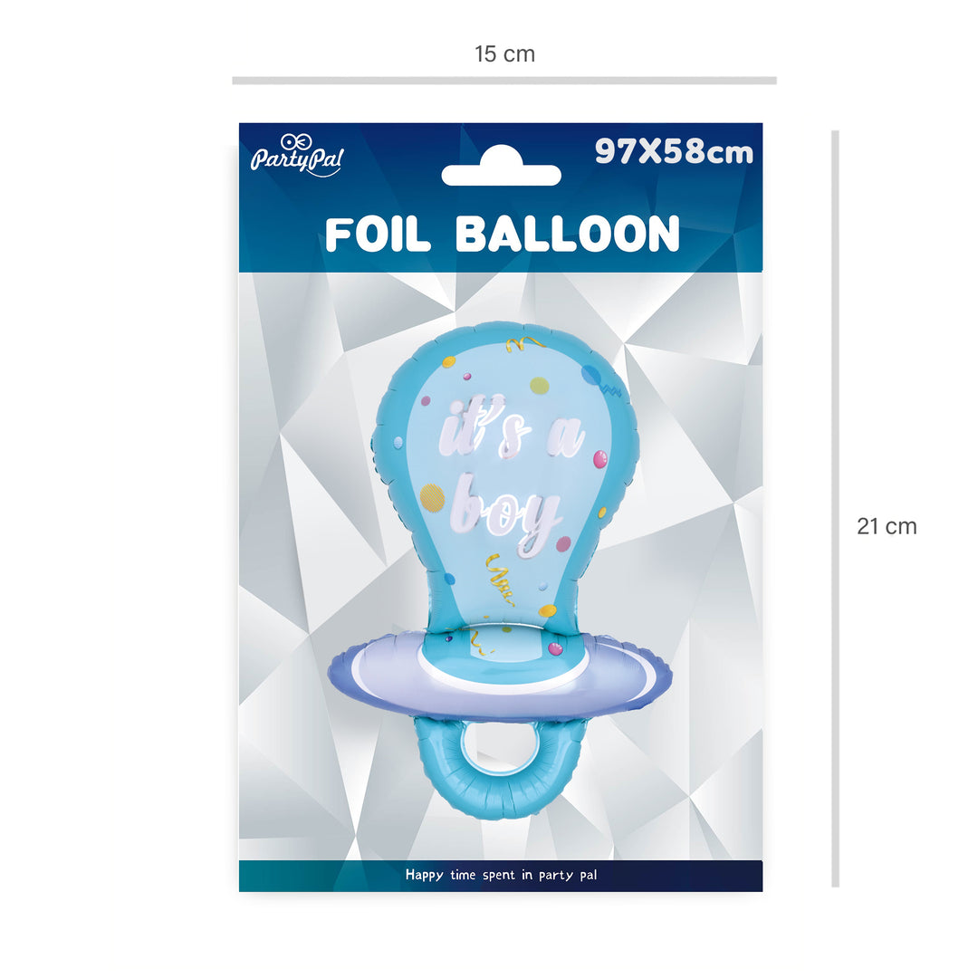 Balon foliowy Smoczek It's a boy 58x97cm