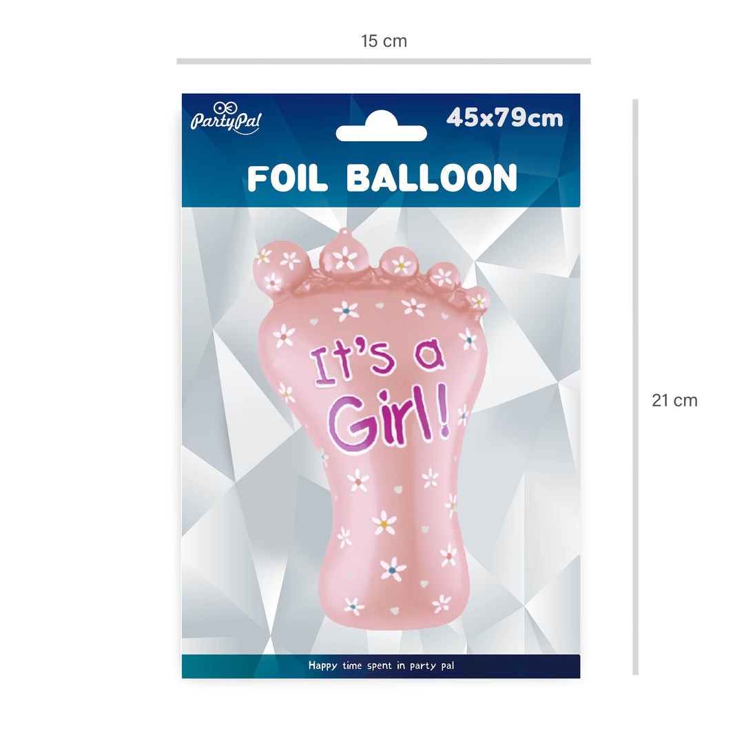 Balon foliowy Stópka It's a girl  45x79cm