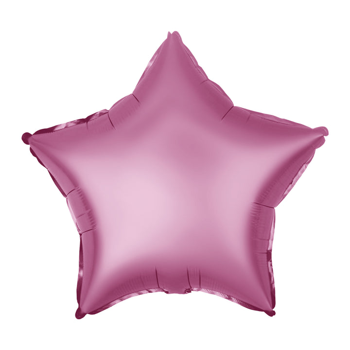 Balon foliowy Gwiazda matowy ciemnoróżowy 18cali