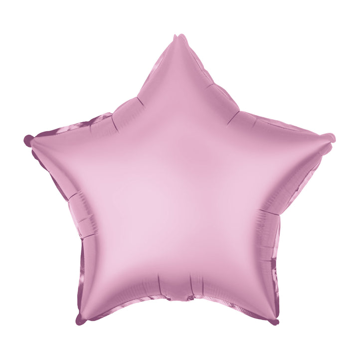Balon foliowy Gwiazda matowy różowy 18cali