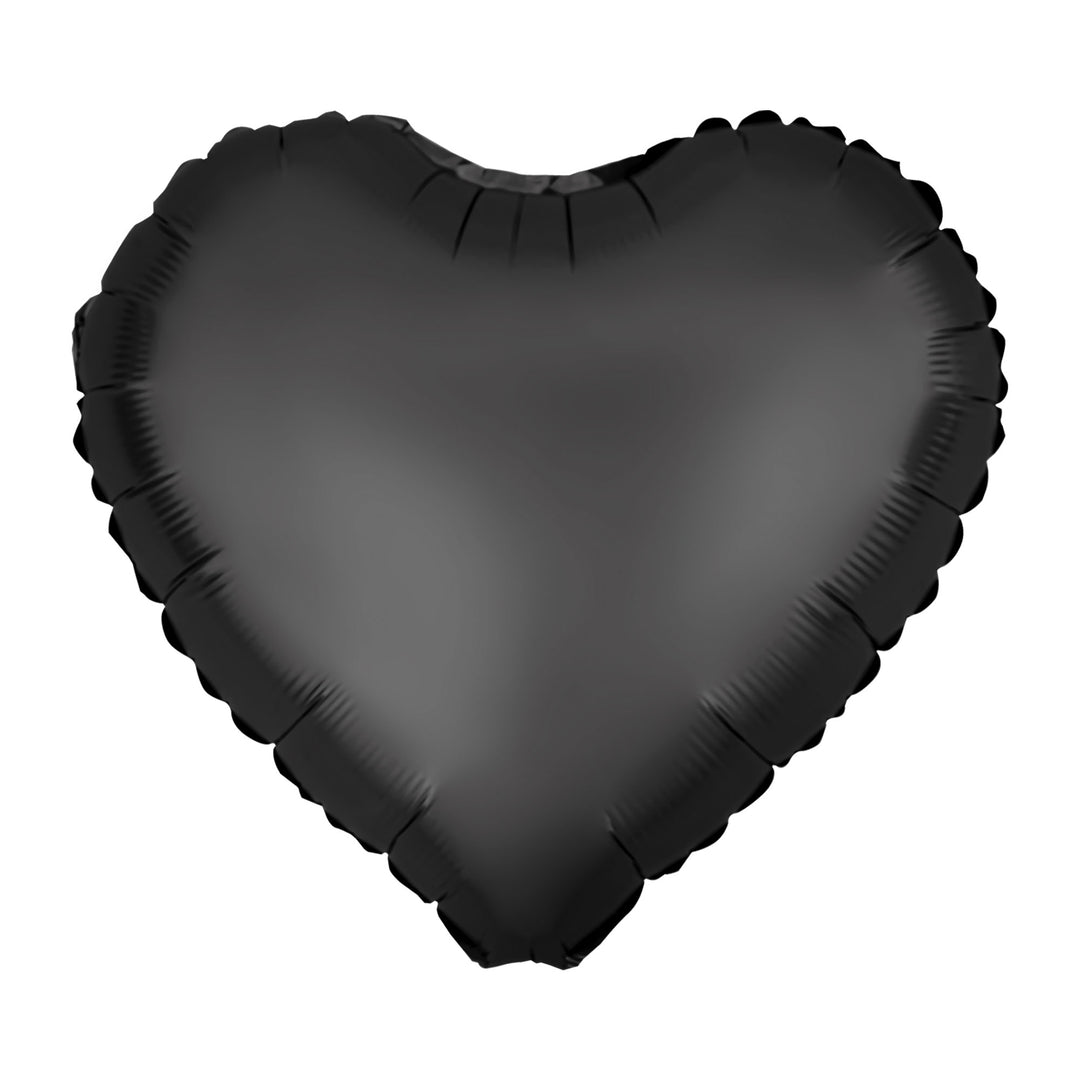 Balon foliowy Serce matowy czarny