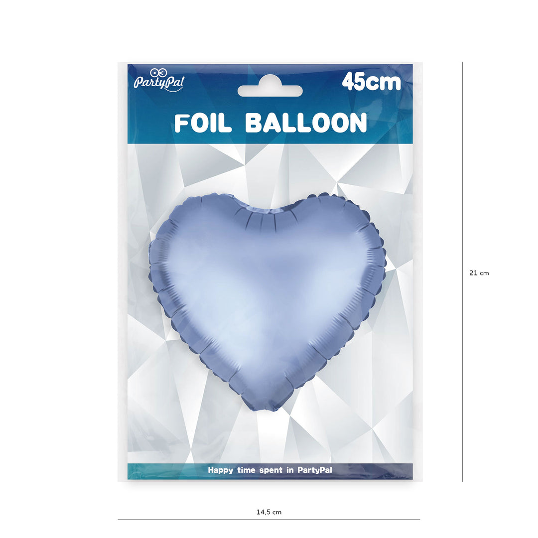 Balon foliowy Serce matowy granatowy 18cali