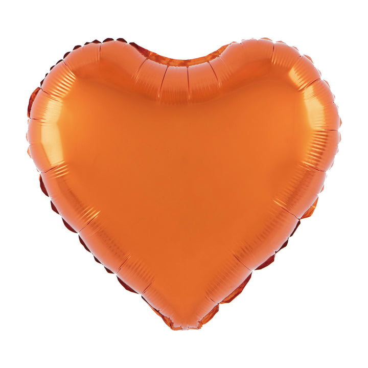Balon foliowy Serce pomarańczowy