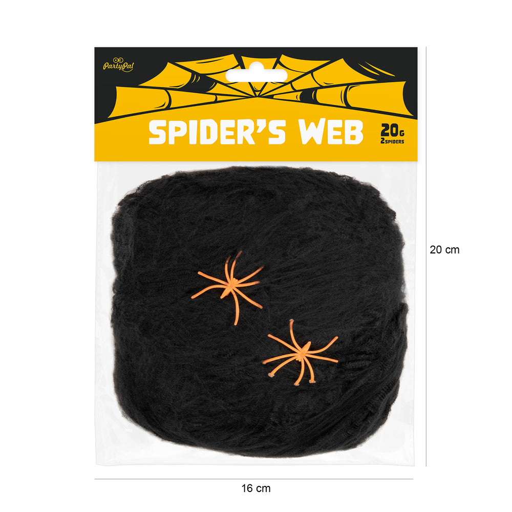 Pajęczyna Halloween czarna 20g - opakowanie