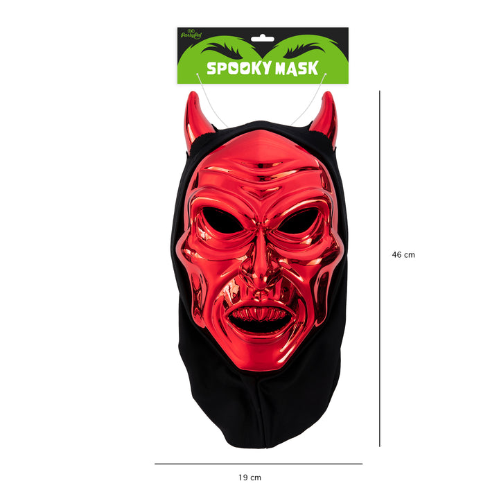 Maska Halloween Diabeł czerwona w opakowaniu