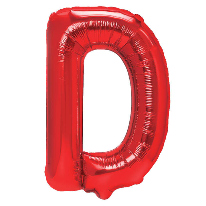 Balon foliowy litera D czerwony 40cm N