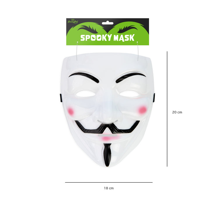 Maska Halloween Vendetta z etykietą