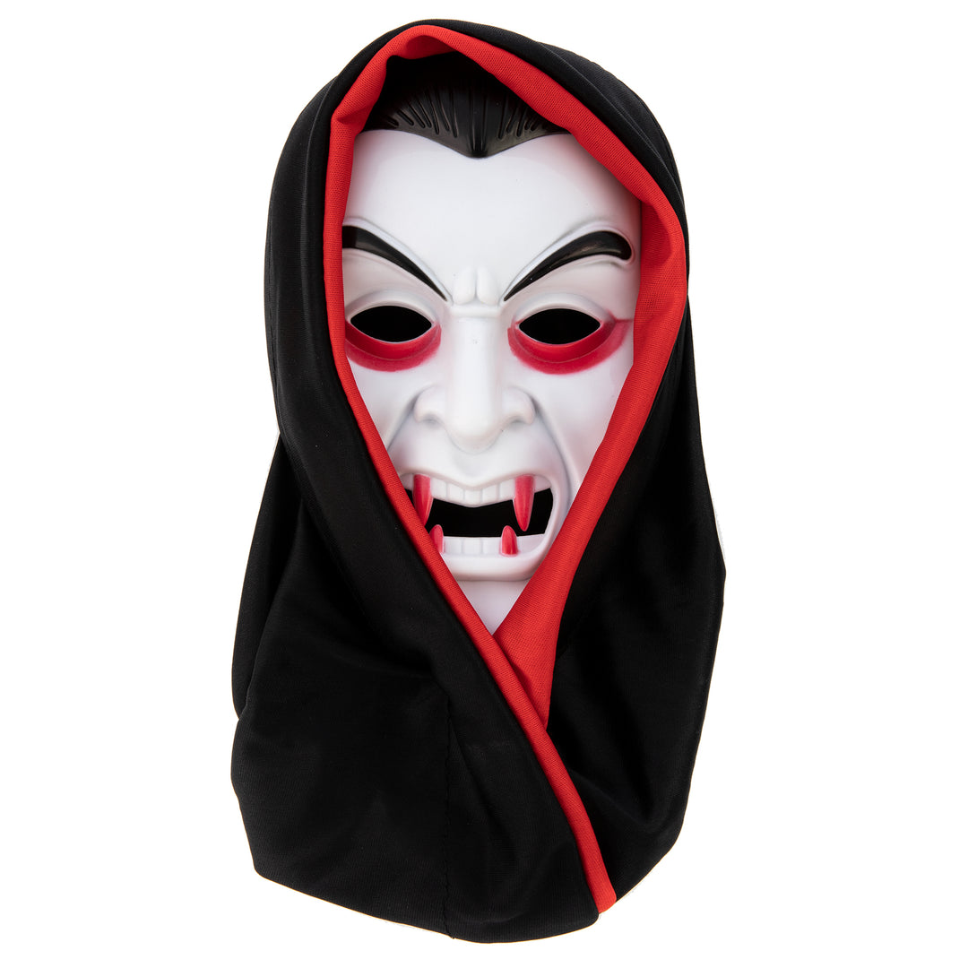 Maska Halloween Wampir z kapturem