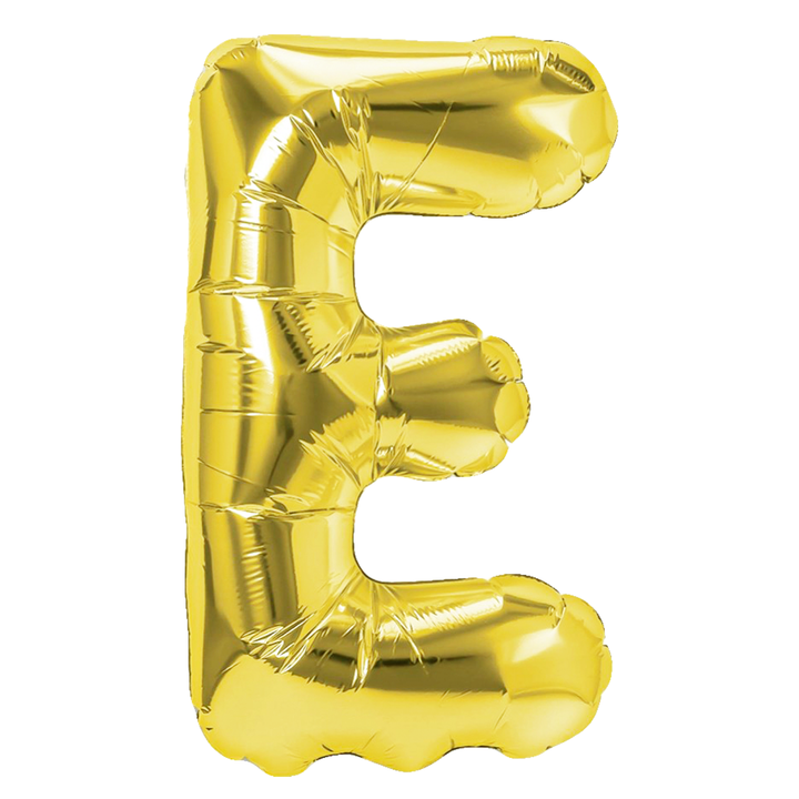 Balon foliowy litera E złoty 70cm L