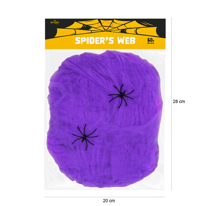 Pajęczyna Halloween fioletowa 60g