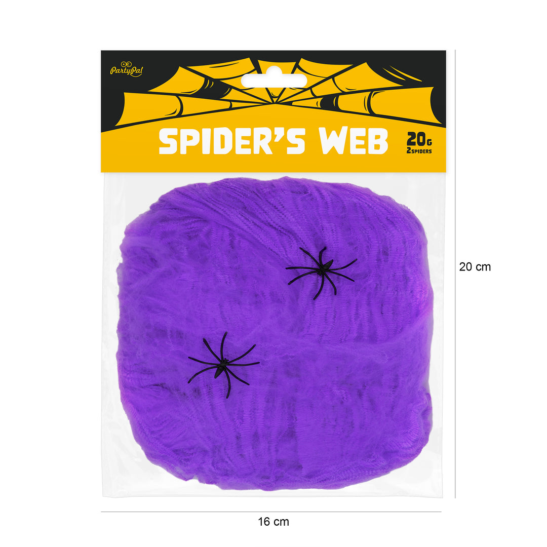 Pajęczyna Halloween fioletowa 20g