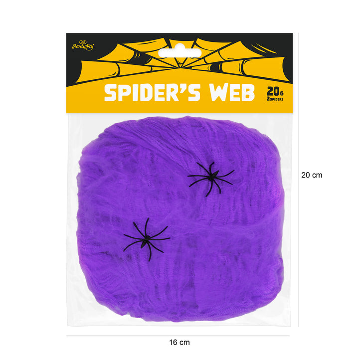 Pajęczyna Halloween fioletowa 20g