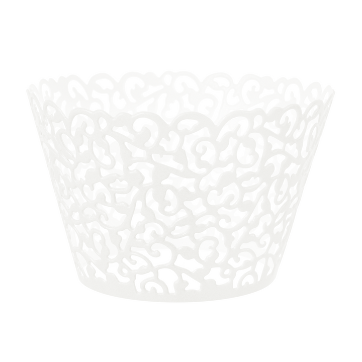 Papilotki do muffinek Koronka białe 10szt.