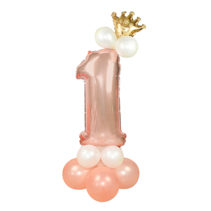 Zestaw balonów rose gold 1