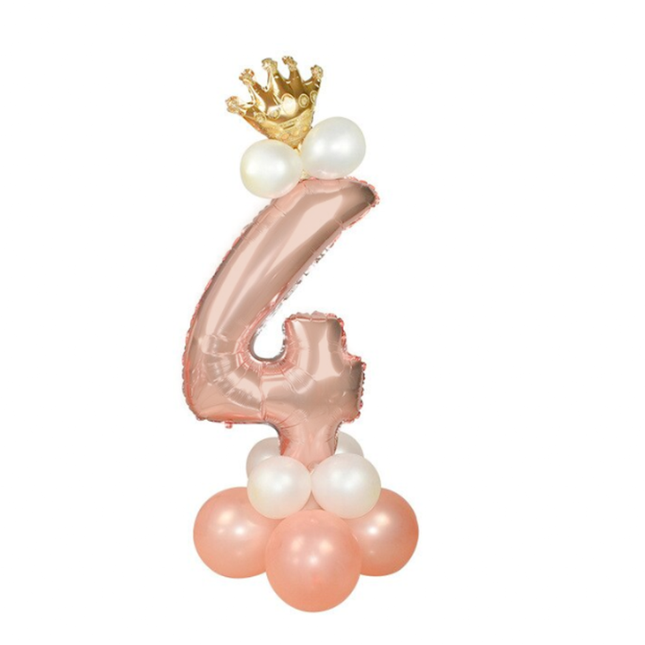 Zestaw balonów rose gold 4