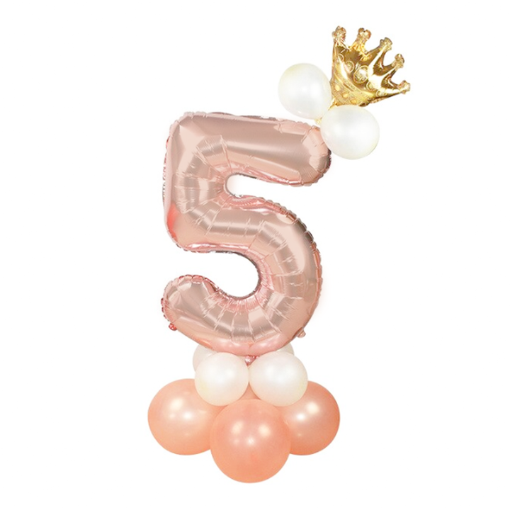 Zestaw balonów rose gold 5