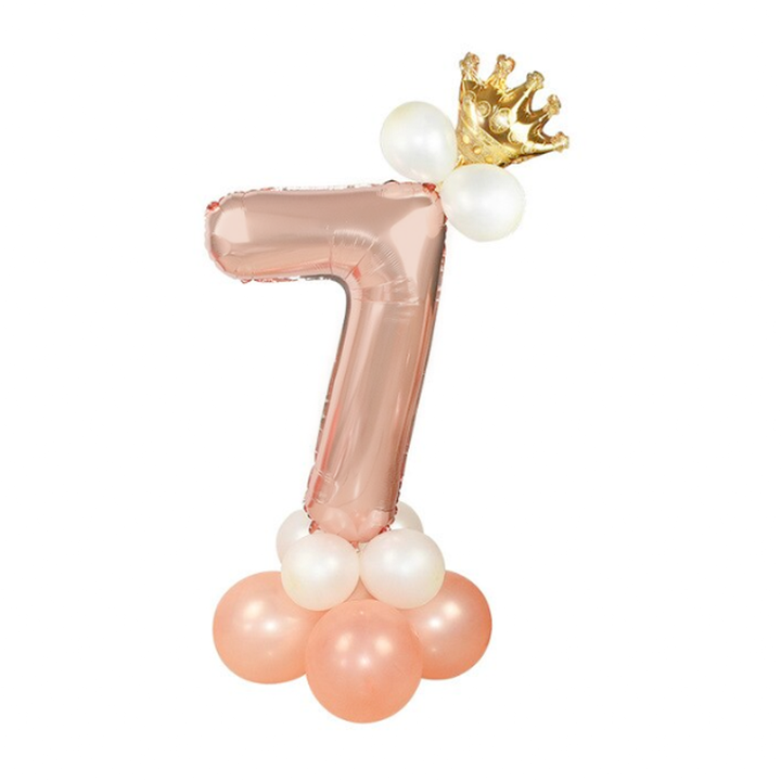 Zestaw balonów rose gold 7
