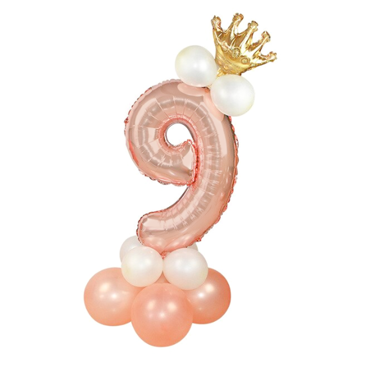 Zestaw balonów rose gold 9