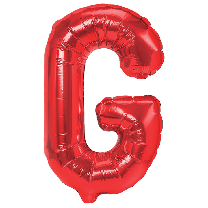 Balon foliowy litera G czerwony 40cm L