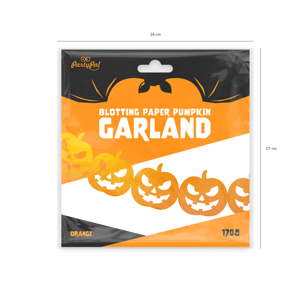 Girlanda Halloween Dynie pomarańczowa opakowanie