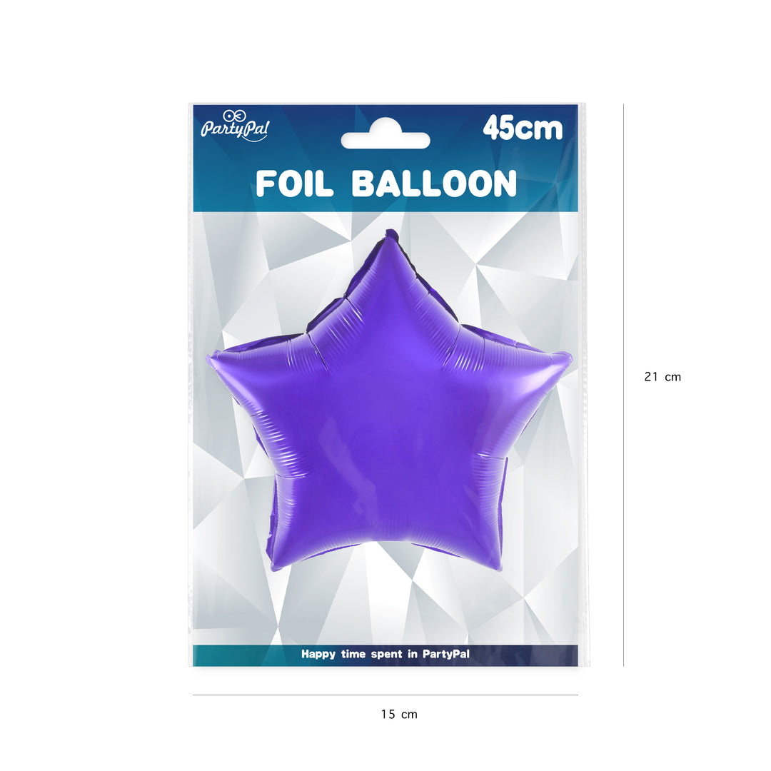 Balon foliowy Gwiazda fioletowy 18cali