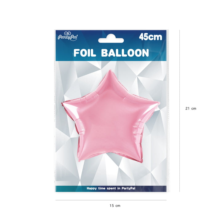 Balon foliowy Gwiazda różowy 18cali