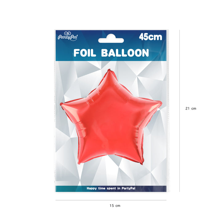 Folioilmapallo Star punainen 18 tuumaa