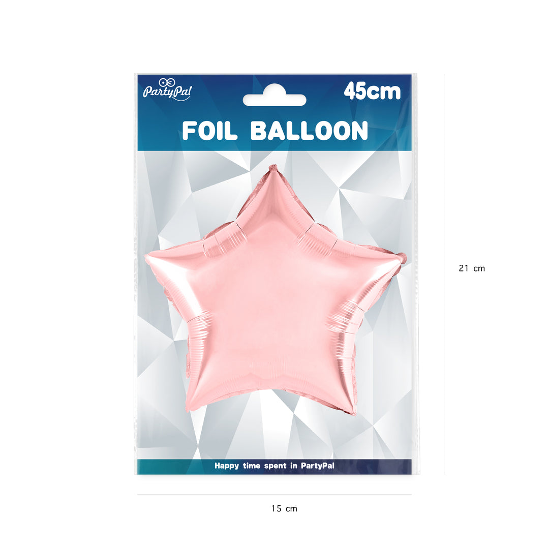 Balon foliowy Gwiazda rose gold 18cali