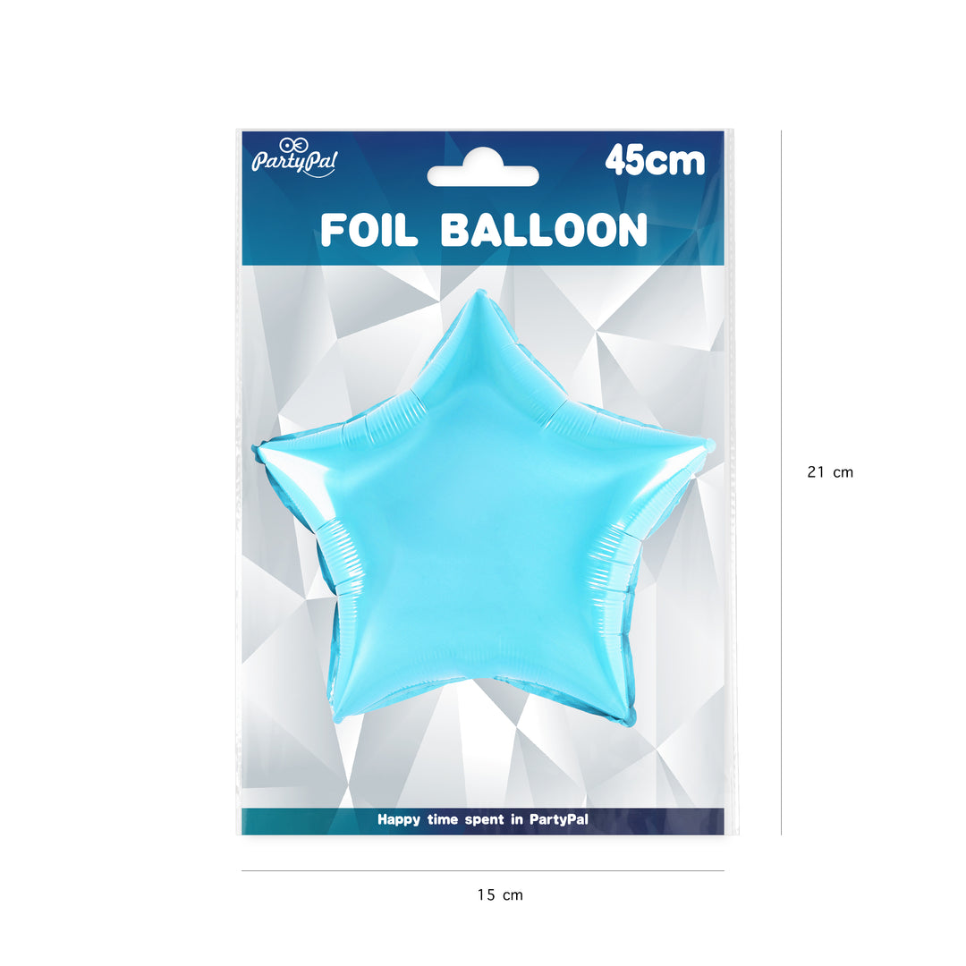 Balon foliowy Gwiazda niebieski 18cali