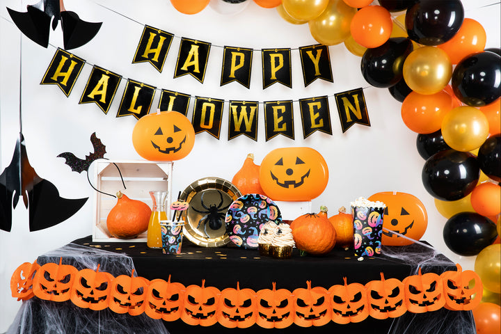 Girlanda Halloween Dynie pomarańczowa w aranżacji  z innymi produktami
