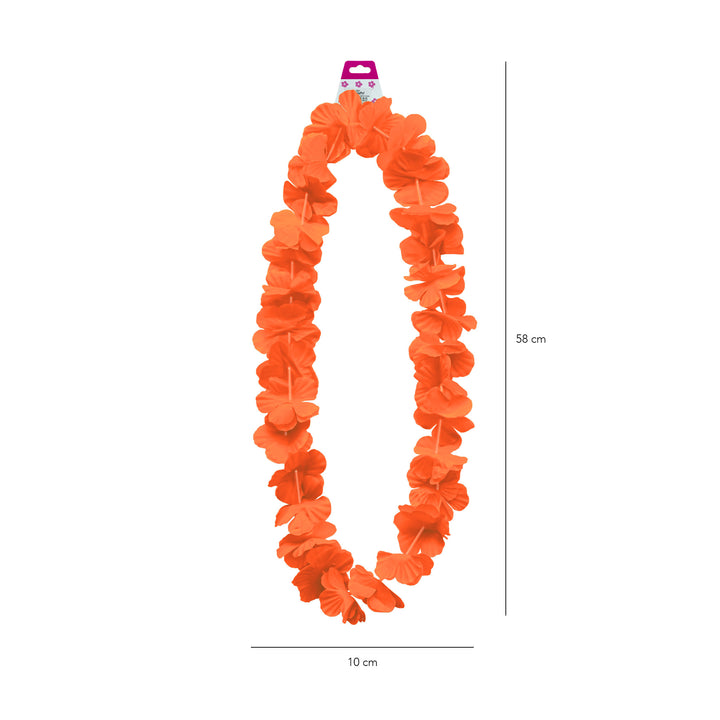 Naszyjnik hawajski pomarańczowy 100cm