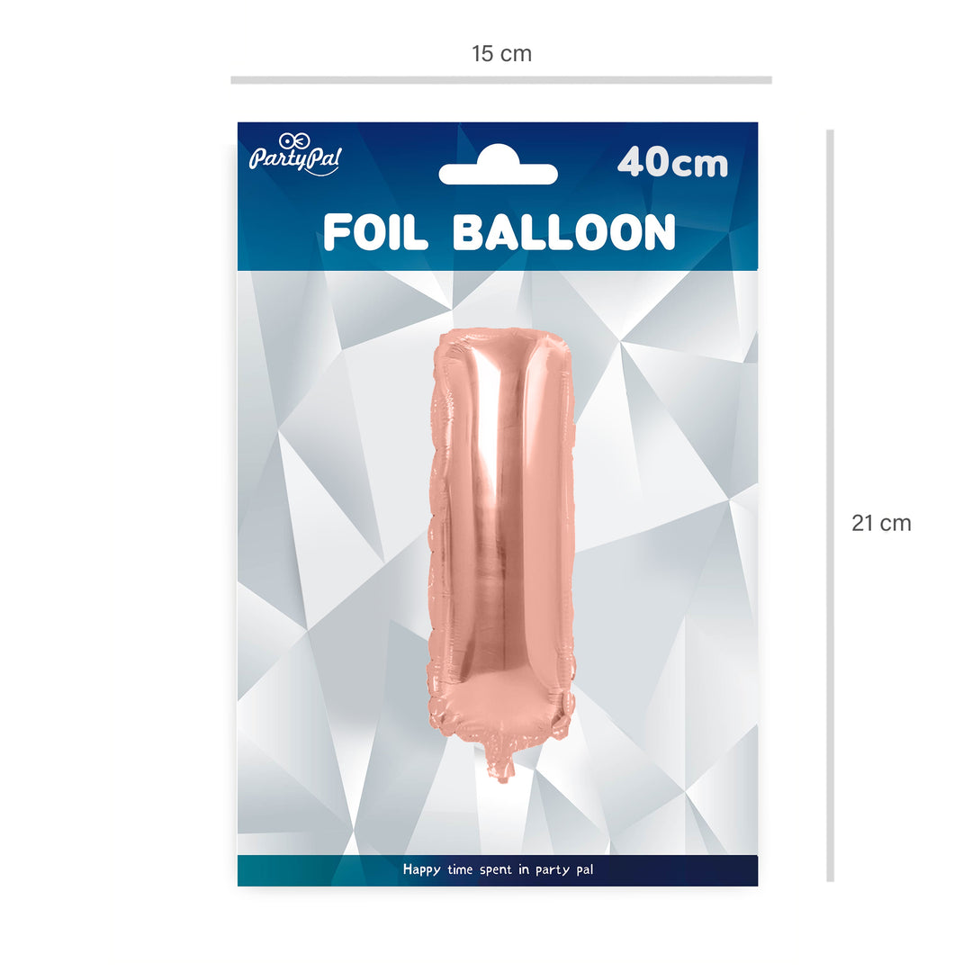 Balon foliowy litera I rose gold 40cm N