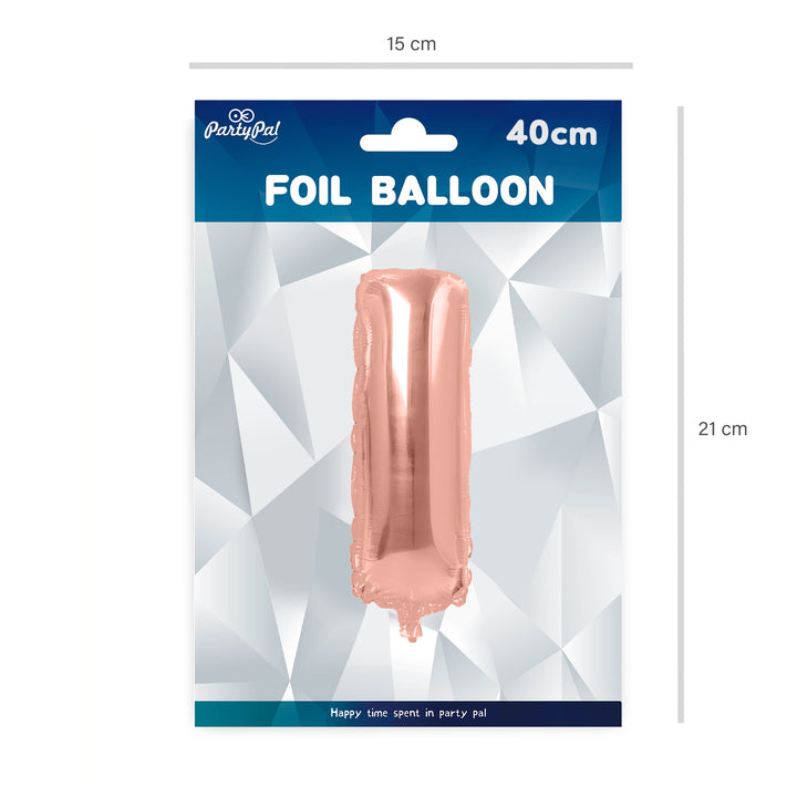 Balon foliowy litera I rose gold 40cm N