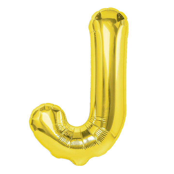 Balon foliowy litera J złoty 70cm L